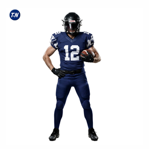 Conjunto de Uniforme de Fútbol Americano Personalizado con Nombre de Equipo/Marca, Máxima Comodidad y Durabilidad, Patrón Impreso en 3D, 100% Poliéster de Secado Rápido - Product Image 2