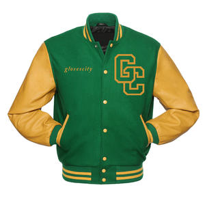 Vente en Gros de GANTS Ville Logo Personnalisé Haute Qualité Vintage Letterman Streetwear Grande Taille Broderie Baseball Varsity Veste pour Hommes - Product Image 5