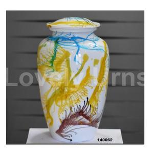 Urna para adultos de cremación grande de aluminio multicolor para cenizas humanas con bolsa de terciopelo gratis - Product Image 1