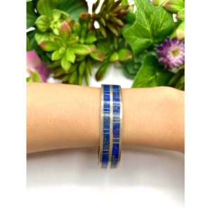 Wilson Dawes Lapis & Sterling <b>Silver</b> Fashion <b>Cuff</b> <b>Bracelet</b> - Product Image 5