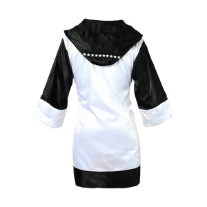 Robes de boxe en satin super douces de qualité professionnelle, designs personnalisés, pour les soirées de combat - Product Image 4