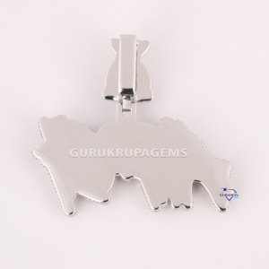 จี้เพชรแบบกำหนดเองขายส่งทำจากฮิปฮอปน้ำแข็งอย่างสมบูรณ์ทำจาก14KT ทองประดับในห้องปฏิบัติการเครื่องประดับเพชรสำหรับปลูก - Product Image 6