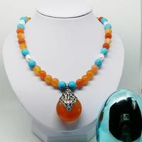 Kalung Resin Berkualitas Tinggi dari Colorful Love Fashion Artizon Studio, Elemen Lukisan Tangan, Pola Spiral, Warna dan Logo yang Dapat Disesuaikan