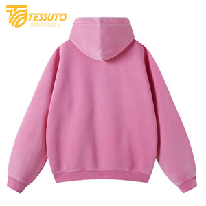 Sudadera con capucha verde y rosa con lavado ácido para hombre, Sudadera con capucha original de algodón transpirable con lavado ácido, ropa informal, sudadera con cremallera y desvanecimiento solar - Product Image 2