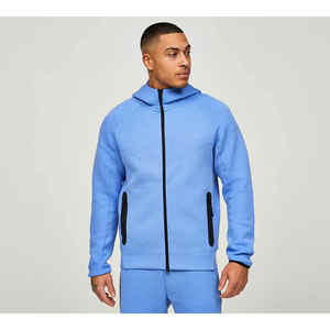 Ensemble de survêtement zippé pour homme respirant de haute qualité personnalisé 2025, vêtements de jogging écologiques fabriqués au Pakistan - Product Image 5
