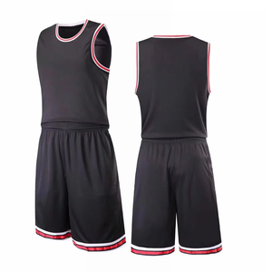 ชุดบาสเก็ตบอลย้อนยุคแบบกำหนดเอง แห้งเร็ว ขายส่ง มีสินค้าในสต็อก ออกแบบเสื้อบาสเก็ตบอลชาย - Product Image 1