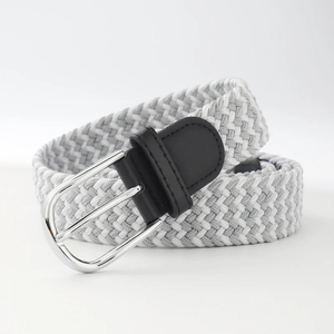 Cinturón tejido elástico informal para hombres y mujeres de hierro con hebilla versión coreana para estudiantes - Product Image 3