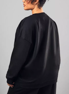 Fabricant OEM, vente en gros, logo personnalisé, sweat-shirts surdimensionnés pour femmes, molleton lourd, 100% coton, 380 GSM, col rond, multicolores - Product Image 4