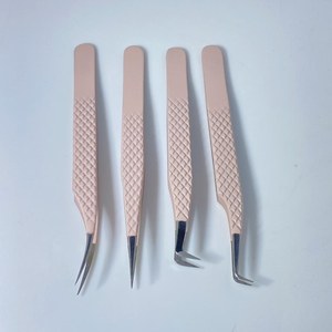 แหนบต่อขนตาสแตนเลสคุณภาพดีแหนบถอนขนตาแบบตรงและโค้งงอ - Product Image 3