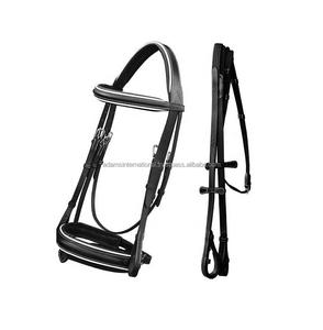 Brida mexicana de cuero de alta calidad, con casco anatomico y relleno suave, fabricante al por mayor - Product Image 2