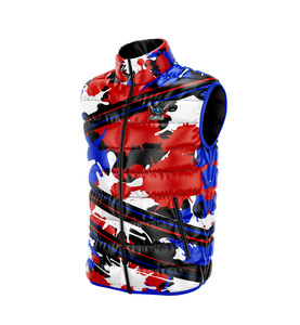 Personalizado sin mangas burbuja hombre chaquetas Puffer abajo chaleco abrigo cálido sin mangas abajo chaquetas de algodón logotipo personalizado Puffer chaqueta chaleco - Product Image 6