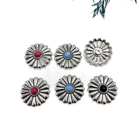 Conchos en métal de style occidental pour boucles de ceinture-Embellissements décoratifs en alliage de zinc pour l'artisanat du cuir, accessoires de bricolage