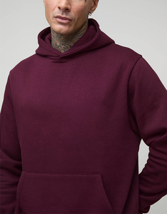 Sudadera con Capucha de Fieltro Grueso de Color Sólido Clásico 2026, Estilo Hong Kong, Ropa Juvenil, Sudadera con Capucha de Felpa Francesa Pesada con Logotipo Frontal - Product Image 2