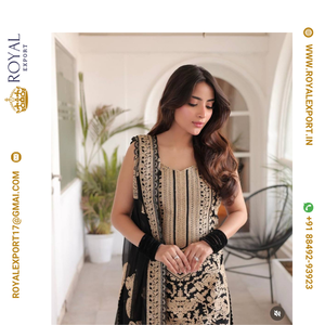 Royal Export Surat's Beautiful Design Lunching Suit Collection Soie de haute qualité Salwar Kameez Parties disponibles Tarif de gros - Product Image 5