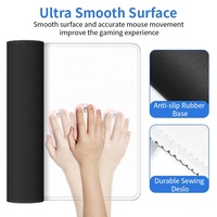 Tapis de souris de jeu personnalisable grand format à une face, base en caoutchouc, ergonomique, antidérapant, repose-poignet, résistant à l'eau, en stock