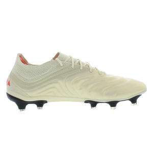 Chaussures Adidas Copa 19.1 Terrain Ferme pour Hommes Couleur : Blanc cassé/Rouge solaire/Noir foncé 100% Authentique - Product Image 1