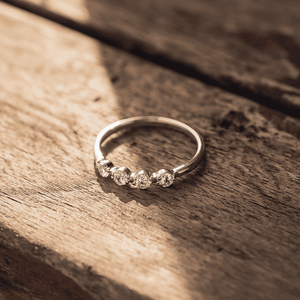 Minimalist zircon <b>dainty</b> 925 Sterling Silver <b>Ring</b> custom for women Wholesale - Product Image 3