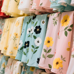 Hot Bán Bán Buôn Hoa Voan Vải Trung Quốc Của Phụ Nữ Vải Miễn Phí Mẫu In 100D Voan Vải - Product Image 3