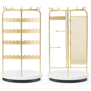 Soporte organizador de joyería escalonado único con múltiples estantes para varios accesorios disponibles a granel - Product Image 1