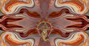 Moderno diseño Vertical de Metal de aluminio Ganesha Idol colgante de pared Mandir puerta decoración Diwali boda cumpleaños aniversario perfecto - Product Image 3