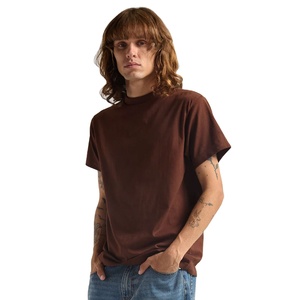 Gran oferta, camiseta de gran tamaño de algodón 100% de peso pesado para hombre, ropa informal estilo Hip Hop, camiseta de estilo Vintage con cuello redondo - Product Image 1