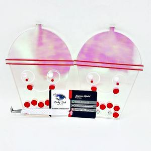 Custom Logo Plastic Eyelash Extension Holder <b>Accessories</b> Custom Print Acrylic Lash <b>Tile</b> Tray for Salon Fashionable Sustainable - Product Image 2