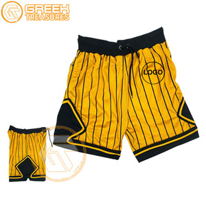 Pantalones de malla sublimados personalizados Alpha, bordados, de cintura elástica, transpirables, de alta calidad, para fraternidad griega Phi, para hombre. - Product Image 1
