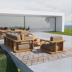 Ensemble canapé contemporain extérieur <span class=keywords><strong>en</strong></span> <span class=keywords><strong>teck</strong></span> pour hôtel, villa, parc, cour, ferme, <span class=keywords><strong>piscine</strong></span> pour appartement - Product Image 2