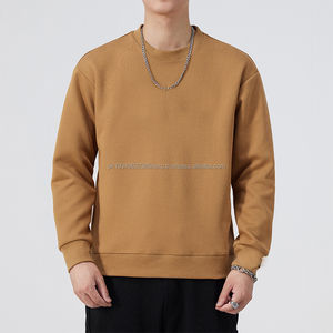 Sudadera de cuello redondo para hombre personalizada de algodón 100%, ropa cómoda de cuello redondo bordada de invierno - Product Image 4