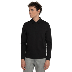 T-shirt en jersey uni à manches longues, coupe classique, respirant, 100% coton, séchage rapide, décontracté chic, essentiel pour les activités de plein air - Product Image 1