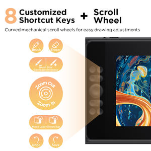 شاشة رسم Ugee UE12 PLUS مقاس 11.9 بوصة، شاشة عرض بالقلم مع شاشة مغلفة بالكامل، قلم بدون بطارية. - Product Image 2