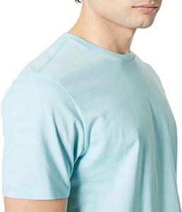 Camiseta de manga corta para hombre, camiseta de poliéster/algodón 220 GSM, diseño elástico cómodo de alta calidad, talla grande personalizada - Product Image 1