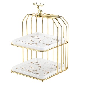 Luxury Style Heavy Duty Metal <b>Cupcake</b> Cake <b>Stand</b> For Wedding Anniversary Wedding Birthday Party Baby Shower Celebration cake too - Product Image 4