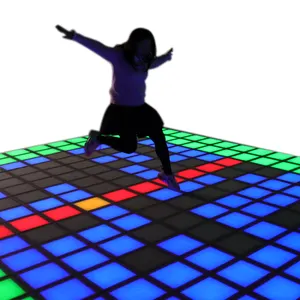 200 Games Programs Activate Game Led Floor Interactive Light Led Square Grid Floor Games