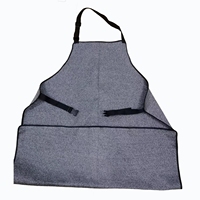 Apron Keamanan Bib Anti-Potong Anti-Tusuk Bahan HHPE Tanpa Lengan Untuk Kebersihan Dapur Kekuatan Tinggi Warna Abu-abu