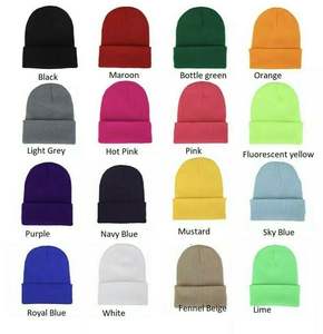 Jacquard 100% laine unisexe hiver Beanie doux chaud tricot chapeau impression numérique pour hommes femmes plage appropriée en gros en vrac - Product Image 6