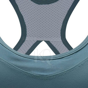 Soutien-gorge de sport rembourré pour femme, idéal pour la gym, la course, le yoga, le fitness, avec maille respirante et bretelles réglables, fermeture avant, écologique - Product Image 6