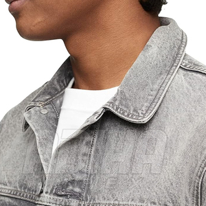 <b>Lightweight</b> High Quality Men's Winter Casual <b>Denim</b> <b>Jacket</b> Custom Color/Logo Breathable Eco-Friendly Quick Dry Stone Wash 100% - Product Image 5