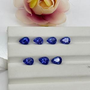 AAA + Loop Clean Blue Tanzanite 8,5x6,5mm Corte de pera Piedra preciosa suelta facetada para hacer joyería Venta al por mayor Suministro de piedra natal de diciembre - Product Image 6