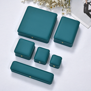 Wholesale Custom Logo White Pu <strong>Leather</strong> Plastic Packaging <strong>Box</strong> Suede Ring Necklace Bracelet <strong>Jewellery</strong> <strong>Box</strong> - Product Image 6