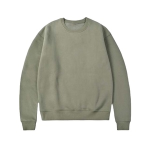 เสื้อฮู้ดคอกลมและเสื้อสเวตเตอร์ผ้าฝ้าย100% สำหรับผู้ชายโอเวอร์ไซส์และระบายอากาศได้พื้นฐาน - Product Image 3