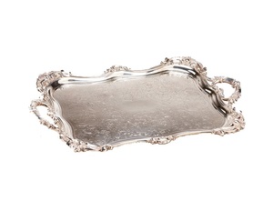 Plateau de service élégant pour la fête de mariage pour la maison Hôtel portions Plat Moderne en laiton métal Cuisine Utilisation au prix de gros de l'Inde - Product Image 3