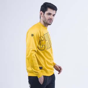 Sweat à capuche jaune & Sweatshirt Homme - Product Image 2