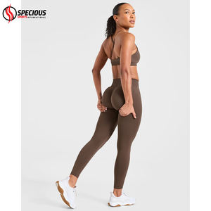 เลกกิ้งผู้หญิงสั่งทำโลโก้ได้ ราคาดีที่สุด ชุดโยคะมืออาชีพ ผ้าทึบ ยืดหยุ่น กระชับเข้ารูป พร้อมดีไซน์รัดรูปเล็กน้อย - Product Image 6