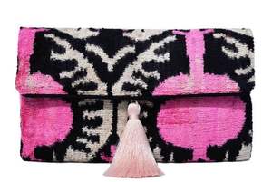 Vente en gros de pochettes brodées à main de style bohème, décoration de perles, doublure design fantaisie, pochette de soirée personnalisable pour femmes - Product Image 4