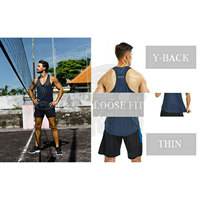 Tank TOP olahraga ringan untuk pria, Tank top olahraga cepat kering bersirkulasi, kaus Gym otot punggung Y, kaus latihan binaraga ukuran Plus untuk pria