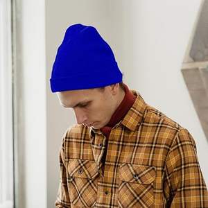 2025 New Design Wool/Cotton Breathable <b>Waterproof</b> Jacquard Unisex Adult <b>Beanie</b> Hats OEM Service Wholesale Custom Made Image High - Product Image 2