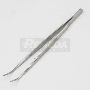 REMEDA London College Pince manuelle pour collège dentaire Pince à épiler en coton pour pansements Mâchoires dentelées et coudées 15cm en acier inoxydable allemand - Product Image 5