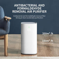 Purificateur d'air électrique intelligent pour la maison avec filtre HEPA, commande manuelle, couverture de 24 à 42 m, 350 m³/h CADR, 55 dB(A) bruit max., 197 CFM