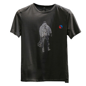 Camisetas Personalizables OEM Clásicas de Cuello Redondo, 100% Algodón Jersey, Lisas para Hombre, con Logotipo Frontal, Transferencia de Pedrería, Ecológicas - Product Image 5